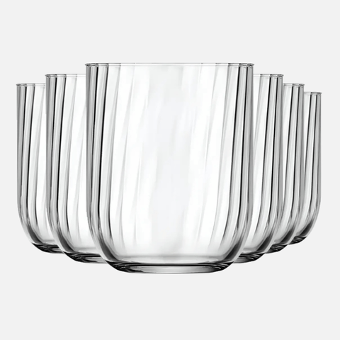 Copo Multiuso Fiore 305 ml Transparente Nadir - Kit com 24 Unidades