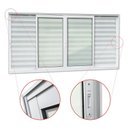 Ver imagem 2 de Veneziana Elite 6 Folhas Moveis 120 x 240 Vidro Liso Branco Brimak