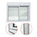 Ver imagem 2 de Janela Elite 2 Folhas Moveis com Persiana Integrada 100 X 120 Vidro Liso