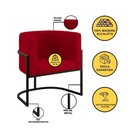 Ver imagem 3 de Kit 2 Poltronas Sofá 2 Lugares para Recepção Balaqui Vermelho