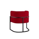 Ver imagem 5 de Kit 2 Poltronas Sofá 2 Lugares para Recepção Balaqui Vermelho