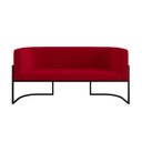 Ver mais imagens de Kit 2 Poltronas Sofá 2 Lugares para Recepção Balaqui Vermelho