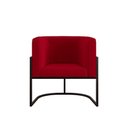 Ver imagem 2 de Kit 2 Poltronas Sofá 2 Lugares para Recepção Balaqui Vermelho