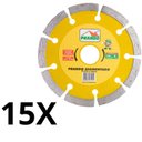 Ver imagem 2 de Kit 15 Discos Prando Segmentado 110 Mm X 20 Mm Mármore