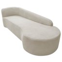 Ver imagem 5 de Kit Divã Recamier Orgânico França 250cm Lado Direito e Poltrona Amore Linho