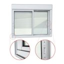 Ver imagem 2 de Janela Elite 2 Folhas Moveis com Persiana Integrada 140 x 120 Vidro Liso Branco Brimak