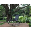 Ver imagem 1 de 2 Cadeiras de Balanço e Mesa Centro em Alumínio - Jardim, Área - Pedra Ferro