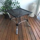 Ver imagem 4 de 2 Cadeiras de Balanço e Mesa Centro em Alumínio - Jardim, Área - Pedra Ferro