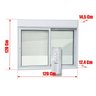Janela Elite 2 Folhas Moveis com Persiana Integrada Correr com Motor e Controle Remoto 120 X 120 Vid - 6