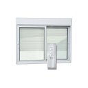 Ver imagem 3 de Janela Elite 2 Folhas Moveis com Persiana Integrada Correr com Motor e Controle Remoto 140 X 200 Vid