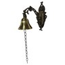 Sino Campainha de Metal Dourado Artesanal Para Parede - 1