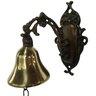 Sino Campainha de Metal Dourado Artesanal Para Parede - 4