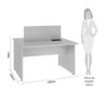 Mesa de escritório para Duas pessoas dupla 120cm WEB1212 Web Office - 3