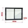 Janela Elite 2 Folhas Moveis 100 X 120 Vidro Liso - 6
