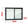 Janela Elite 2 Folhas Moveis 100 X 150 Vidro Liso - 6