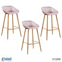 Ver imagem 1 de Kit 3 Banquetas Clarice Várias Cores - Rivatti
