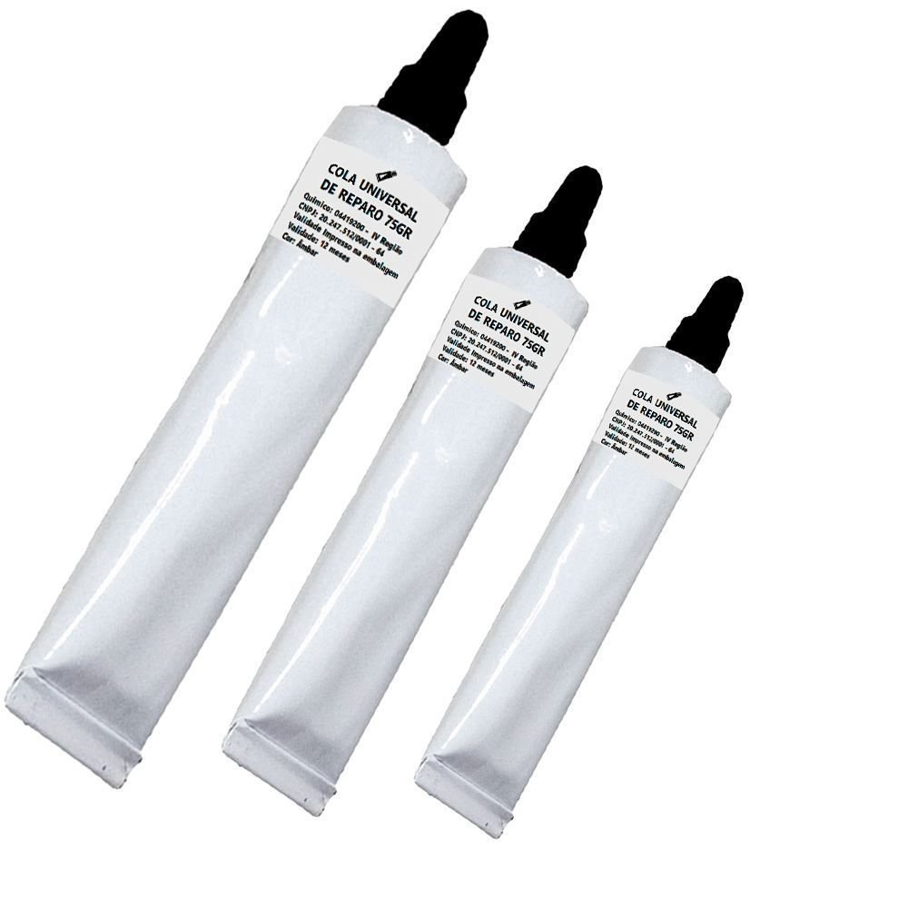 Kit 3 Adesivo de Contato Cola Universal Ambar 75g - 2