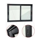 Ver imagem 2 de Janela Elite 2 Folhas Moveis 120 x 200 Vidro Liso Preto Brimak
