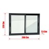 Janela Elite 2 Folhas Moveis 120 X 200 Vidro Liso - 6