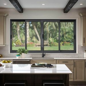 Janela Elite 4 Folhas Moveis 100 X 120 Vidro Liso