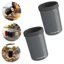 Ver imagem 2 de Kit 2 Porta Lata Térmico 350ml Ideal para Bares e Casa:Cinza