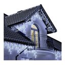 Ver imagem 3 de Kit 2 Cascatas 400 Leds 10M C/ 8 Funções Branco Frio C/ Fio Branco 110V