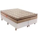 Ver imagem 1 de Cama Box Queen: Colchão Molas Paropas MasterPocket Ensacadas Marcelly Ibiza + Base CRC Courano Branc