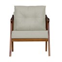 Ver imagem 1 de Poltrona Cadeira Vitoria Base Reforçada - Corino Bege