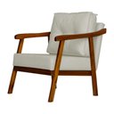 Ver imagem 2 de Poltrona Cadeira Vitoria Base Reforçada - Corino Bege