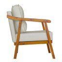 Ver imagem 3 de Poltrona Cadeira Vitoria Base Reforçada - Corino Bege