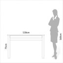 Ver mais imagens de Mesa para Escritório 1 Gaveta Industrial Freijó/preto - Dalla Costa