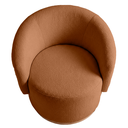 Ver mais imagens de Kit 02 Poltrona Decorativa Orgânica Espanha para Sala Bouclê:terracota