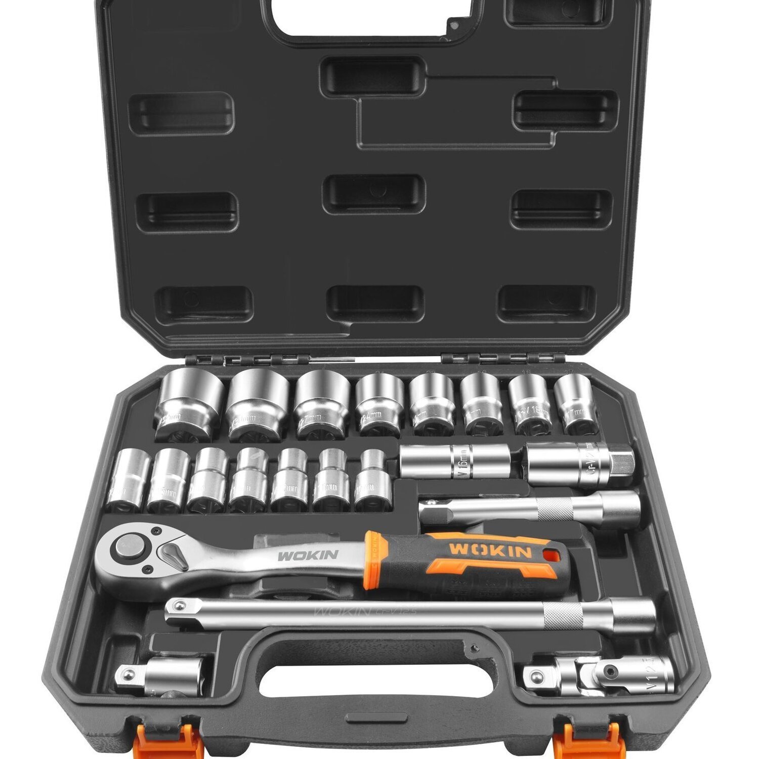 Conjunto de Ferramentas Soquete 1/2 de 22 Peças Wokin Tools