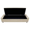 Ver imagem 5 de Kit Cabeceira e Calçadeira Baú Casal Everest P02 140cm para Cama Box Corano Bege