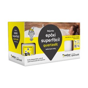 Rejunte Acrílico Quartzolit Epóxi Superfácil 1kg Marfim
