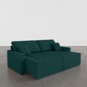 Ver mais imagens de Sofá 3 Lugares 212 100 x 90 cm Veludo Tomie Yescasa Verde Militar