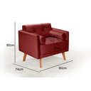 Ver imagem 3 de Poltrona Moderna Decoração Sala, Varanda, Recepção Luma