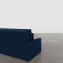 Ver imagem 6 de Sofá 3 Lugares 212 100 x 90 cm Veludo Tomie Yescasa Azul Marinho