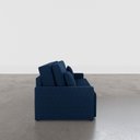 Ver imagem 4 de Sofá 3 Lugares 212 100 x 90 cm Veludo Tomie Yescasa Azul Marinho