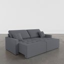Ver mais imagens de Sofá 3 Lugares 212 100 x 90 cm Veludo Tomie Yescasa Cinza Chumbo