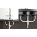 Ver imagem 2 de Sifao Tubo Extensivo Cuba Tripla 75cm Branco - Blukit