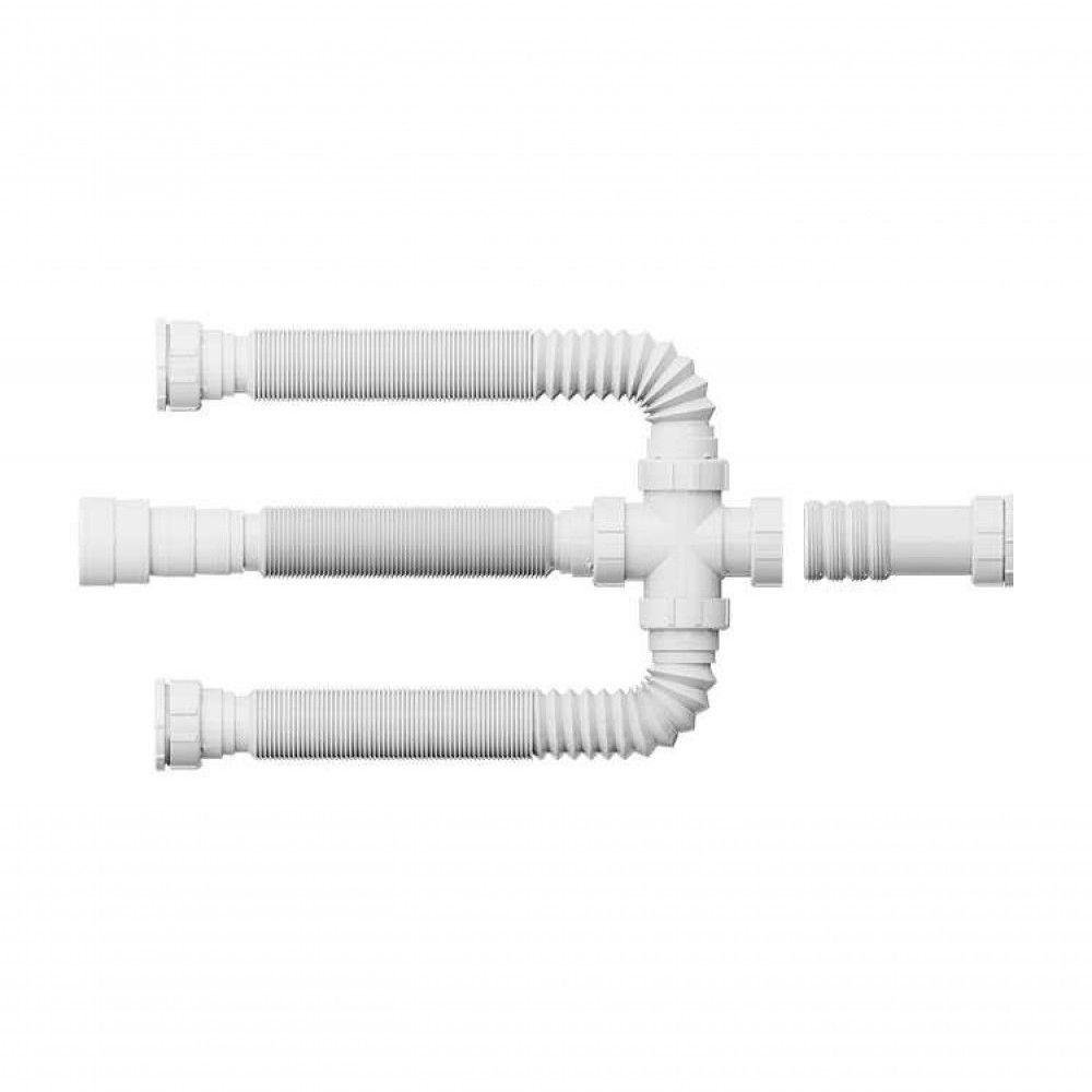 Sifao Tubo Extensivo Cuba Tripla 75cm Branco - Blukit - 1