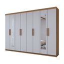 Ver imagem 7 de Guarda-roupa Casal Aurora 8 Portas 4 Gavetas com Espelho - Panorama Móveis