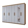 Guarda-roupa Casal Aurora 8 Portas 4 Gavetas com Espelho - Panorama Móveis - 7