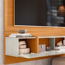 Ver imagem 3 de Painel Home De Tv Até 55 Polegadas Com Portas Basculantes Freijó Off White Zander Shop Jm