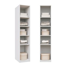 Guarda-roupa Modular 40cm 1 Porta com Prateleiras Jade Cabecasa Madeiramadeira - 7