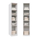 Ver imagem 7 de Guarda-Roupa Planejado 40cm 1 Porta com Prateleiras Jade CabeCasa MadeiraOriginals Branco/Fosco
