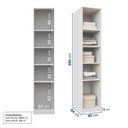 Ver imagem 3 de Guarda-Roupa Planejado 40cm 1 Porta com Prateleiras Jade CabeCasa MadeiraOriginals Branco/Fosco