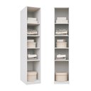 Ver imagem 7 de Guarda-Roupa Modular 40cm 1 Porta com Prateleiras Jade CabeCasa MadeiraOriginals Branco/Fosco