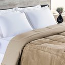 Ver imagem 2 de Coberdrom Hot Quente Casal Queen Malha 140g 100% Algodão Manta Flannel - Cáqui